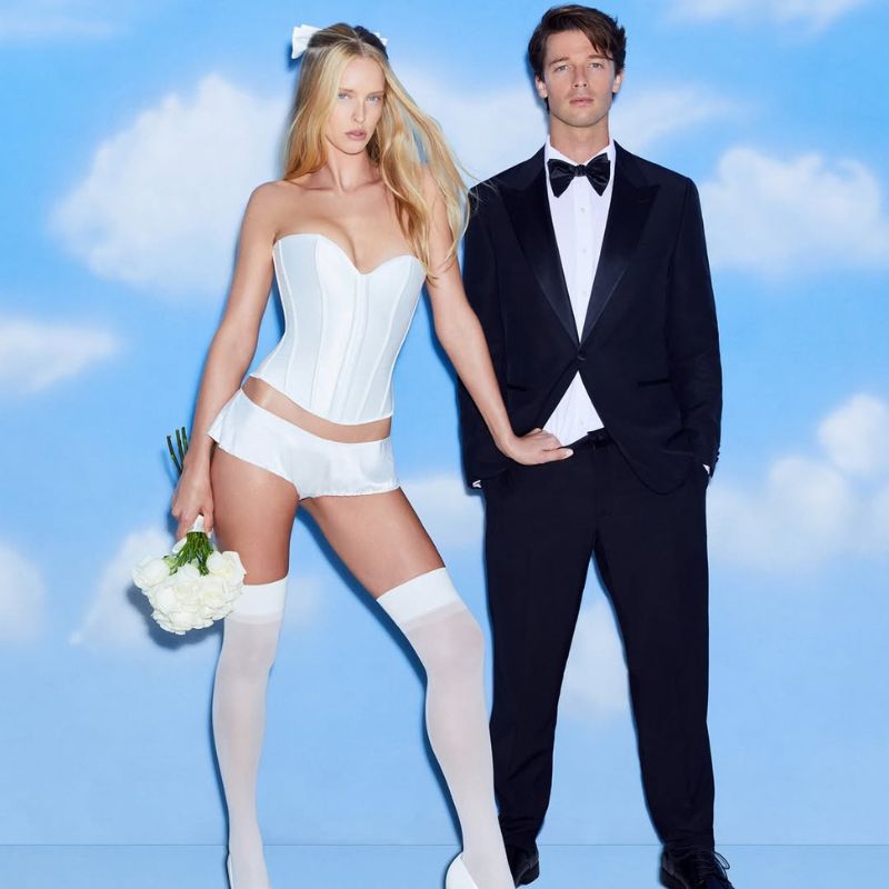 La nueva campaña de Skims Wedding Shop protagonizada por Patrick Schwarzenegger y Abby Champion