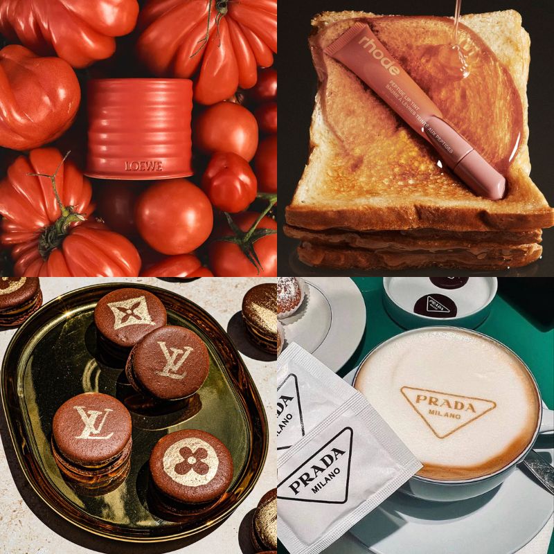 comida lujo moda food marketing loewe